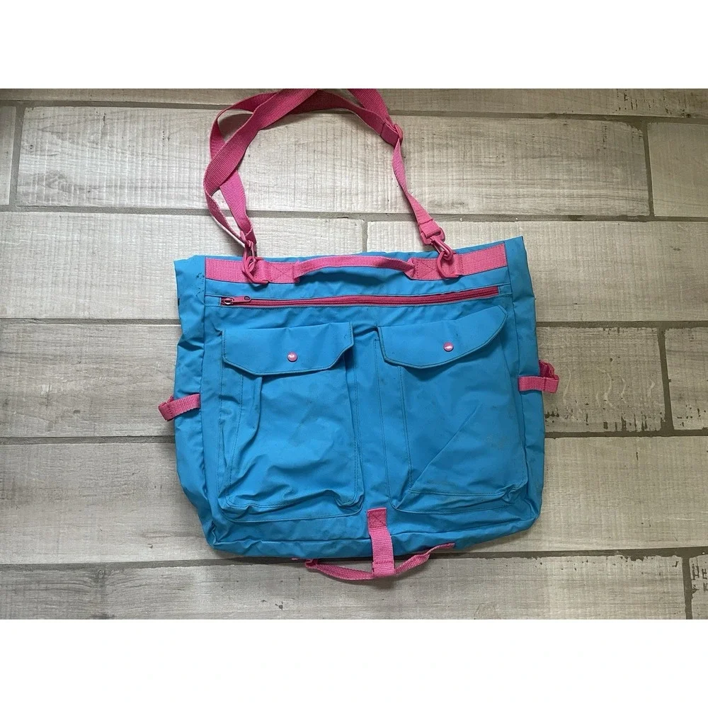 Vtg Disney Little Mermaid Purse Messenger Book Bag Ariel Sebastian Overnight Bag